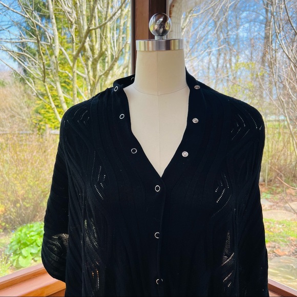 Cropped high low shawl light weight - Picture 4 of 8